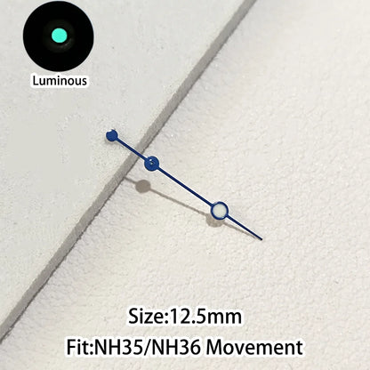 Green/Blue Green Luminous Watch Hands Fit NH35 NH36 Personalized Second Hand