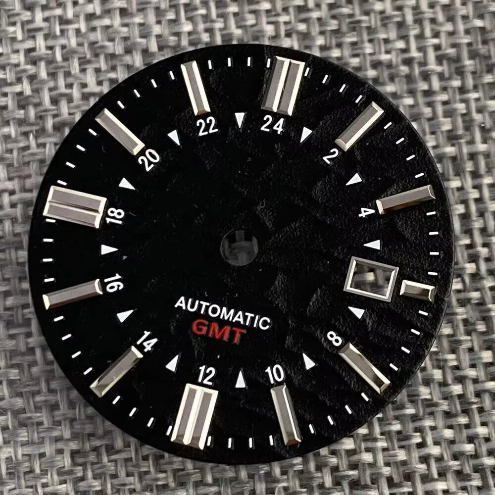 33.5mm Dial Luminous Mark fit GS Model Vintage Style NH34A Movement Watch
