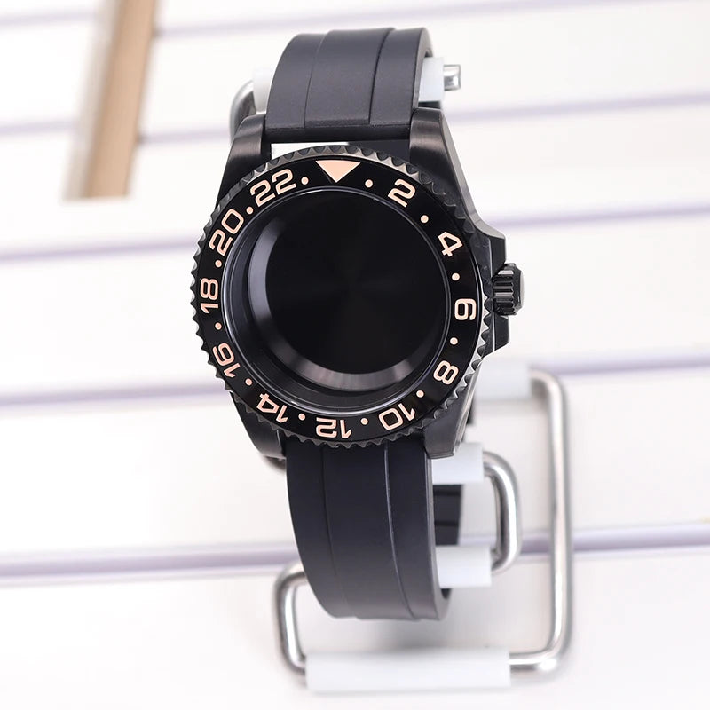 40mm SUB Diving Watch Case Strap For NH35 NH36 NH34 8215 Eta 2824 28.5mm Dial