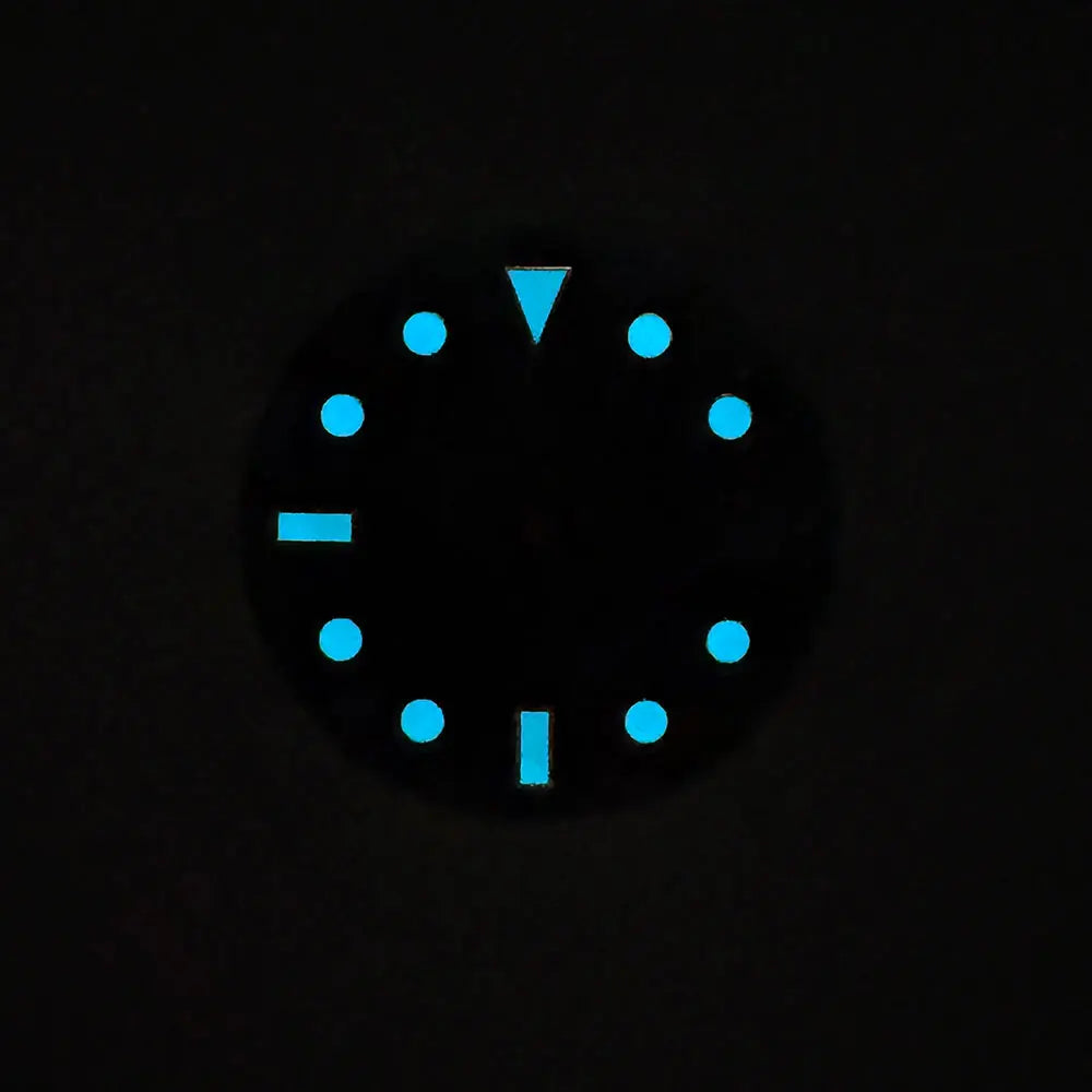 28.5mm Carbon Fiber Material NH Series Watch Dial C3 Luminous For NH34 NH35 NH36