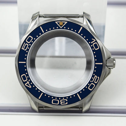 41mm Watch Case Strap Waterproof for Seamaster NH34 NH35 NH36 fit 30.5mm Dial