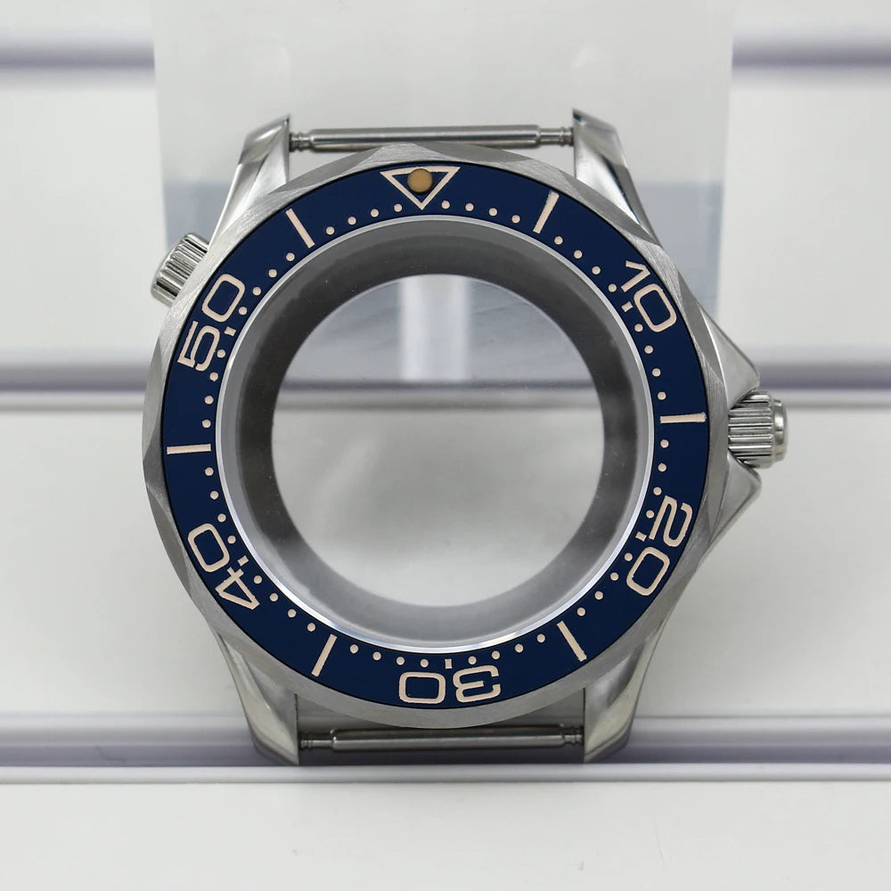 41mm Watch Case Strap Waterproof for Seamaster NH34 NH35 NH36 fit 30.5mm Dial