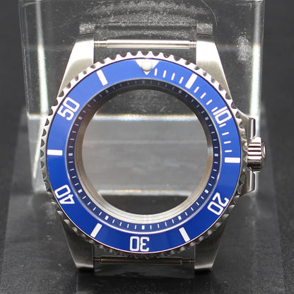 40mm Diver Watch Cases Ceramic Bezel Sapphire Glass For Sub NH35 NH36 NH34 NH38