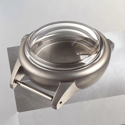 36mm Steel Brushed Watch Case Bubble Sapphire Fit NH34 NH35 NH36 ETA 2824 PT5000