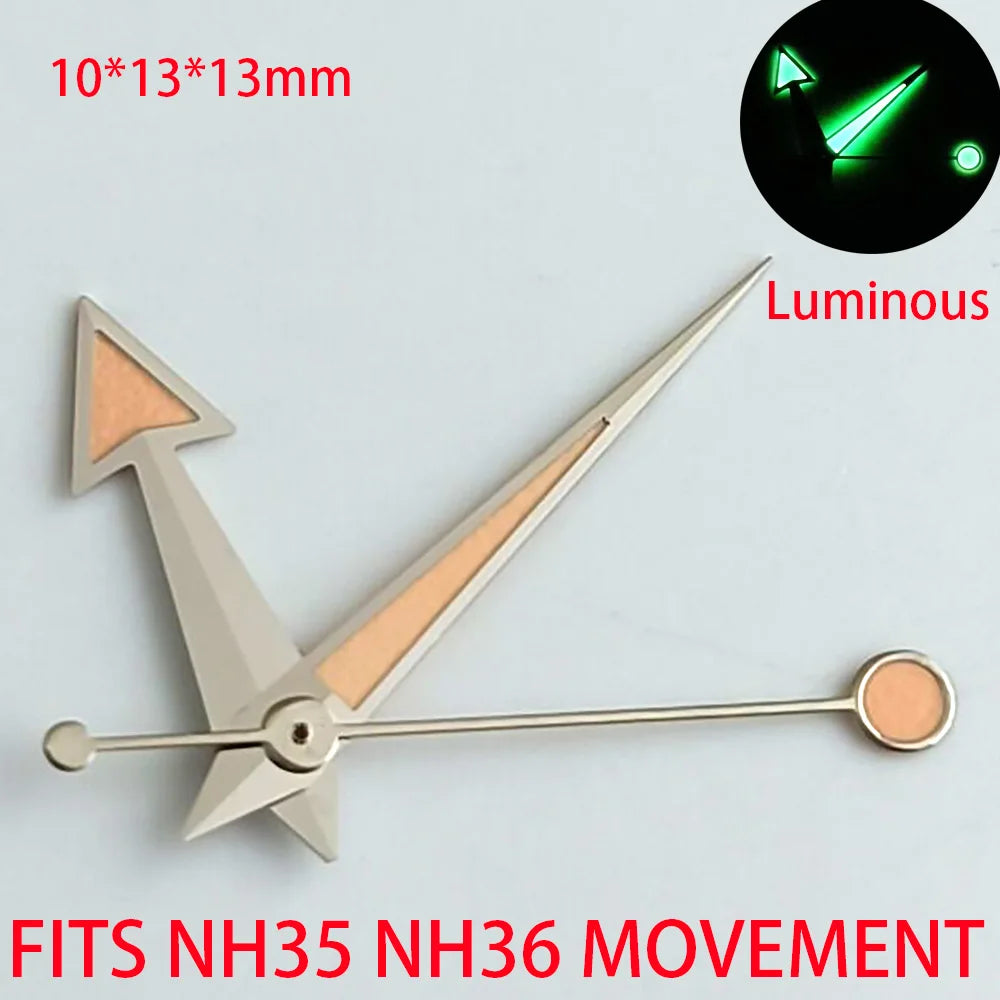 Watch Accessories Pointer NH 35 NH36 Hands Green/Blue Super Luminous Suitable For NH 35 NH36 Movement