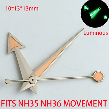Watch Accessories Pointer NH 35 NH36 Hands Green/Blue Super Luminous Suitable For NH 35 NH36 Movement