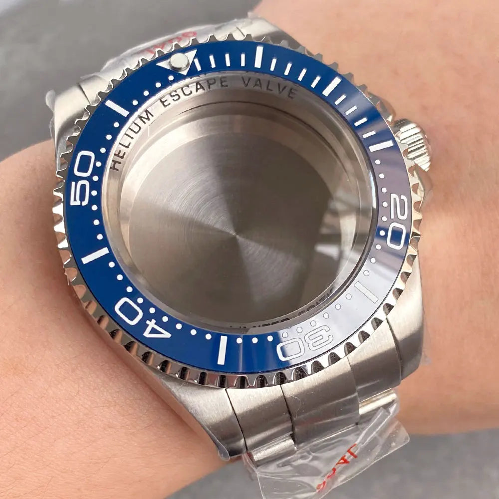 43mm Watch Case with Sapphire Fit DEEP Sea Homage for NH34/35/36 ETA 2824 2836