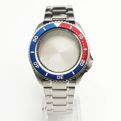 42mm Watch Case+ Strap Set SKX007 Case with Chapter Ring Sapphire for NH35 NH36