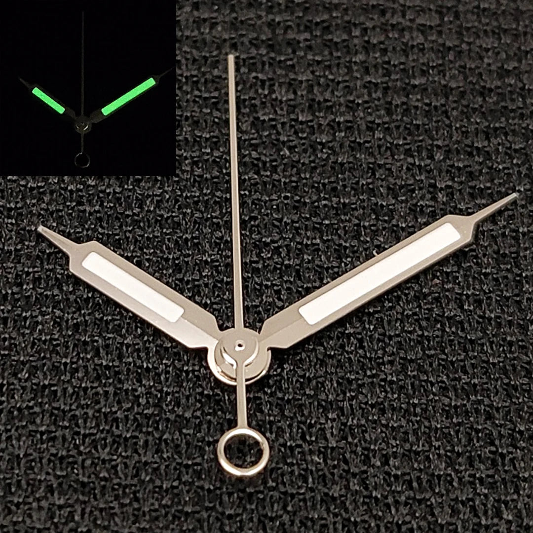 Silvery Green Luminous Hand Man’s Watch Hands for NH35A/ NH36/ 4R/ 7S