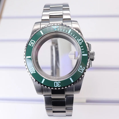 40mm Diver Case C3 Bezel Sapphire Glass For NH35 NH36 NH34 NH38 8215 Eta2824 SUB