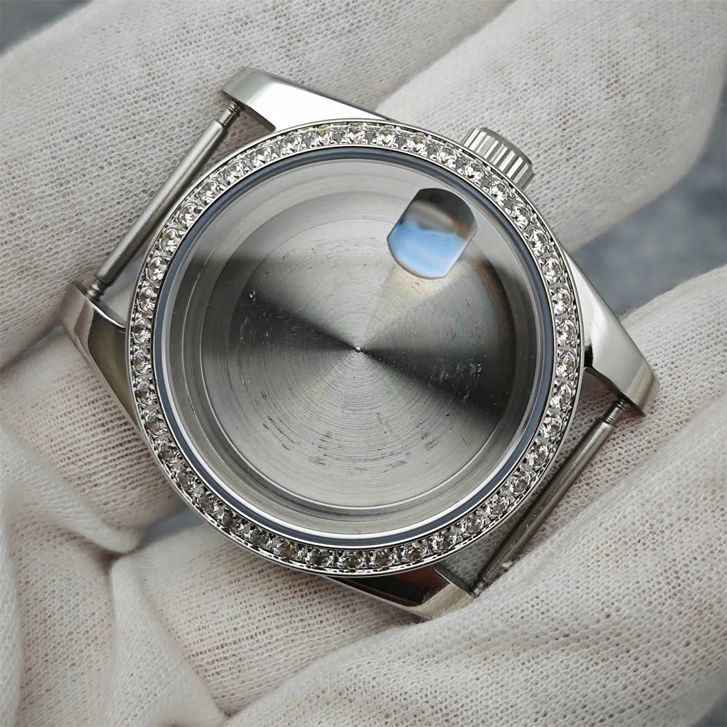 36/39mm Watch Case Transparent Caseback Sapphire Crystal for NH35/NH36/4R/7S