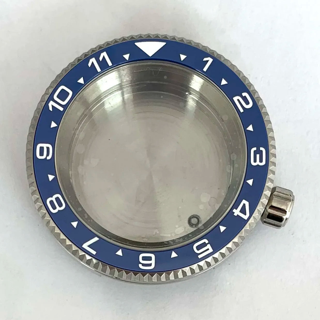 42MM Watch Case Steel Cylinder Case with Sapphire Crystal for NH35/NH36/4R/7S