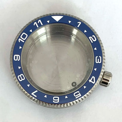 42MM Watch Case Steel Cylinder Case with Sapphire Crystal for NH35/NH36/4R/7S