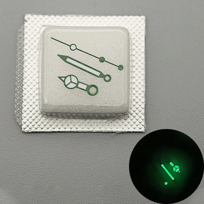 Watch Hands Green Luminous Fits For SRPD SKX007 SKX009 NH35 NH36 4R35 4R36 7S26