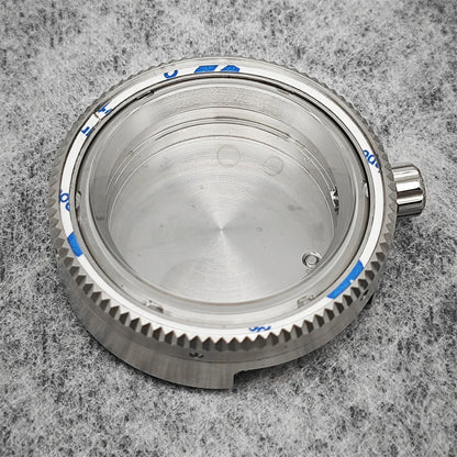 42MM Watch Case Steel Cylinder Case with Sapphire Crystal for NH35/NH36/4R/7S