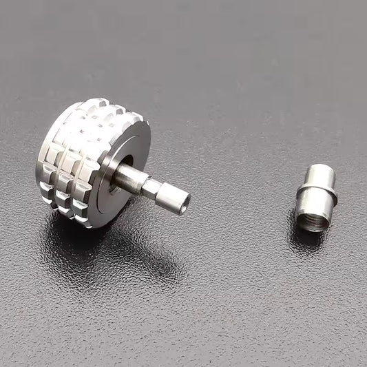 Super Stainless Steel 9mm Watch Crown by BRL, compatible with Avenger models for precise replacement.