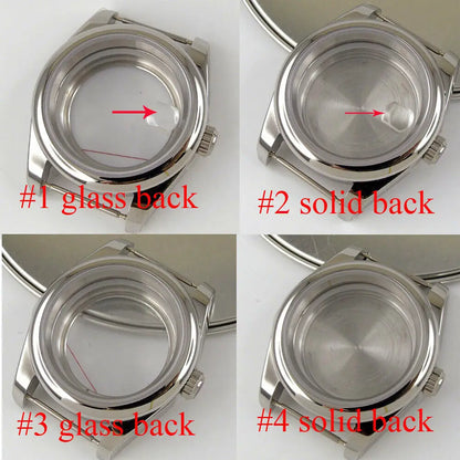 Personalized 39mm Sapphire Glass Watch Case Fit NH35/36 ETA2836 2824 Miyota 8215