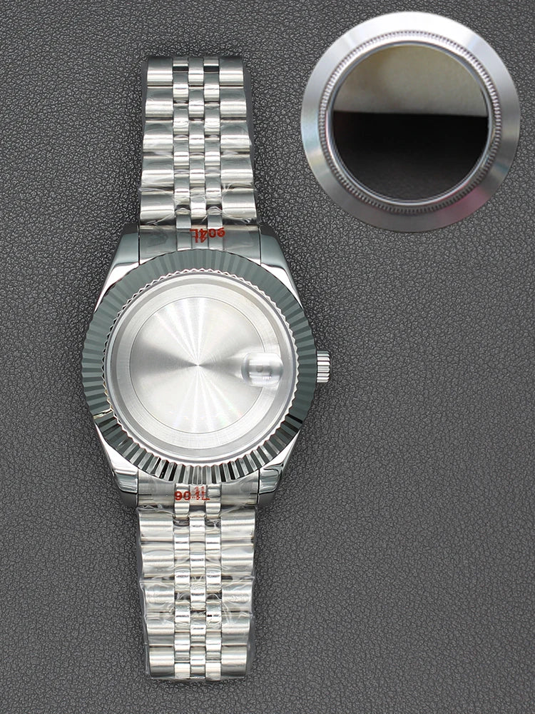 36/40mm Watch Case Sapphire Glass For nh35 nh36 Miyota 8215 28.5mm Dial Datejust