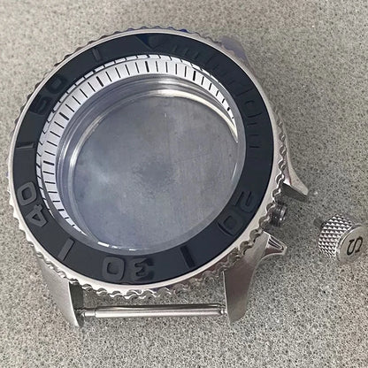 316L Steel 41.5mm 3.8 SKX007 SUB GMT 1-11 Bezel+Ring Watch Case Fit NH35/NH36