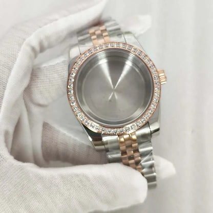 36mm/39mm Watch Case + Strap Sapphire Glass Case for NH35 NH36 4R 7S