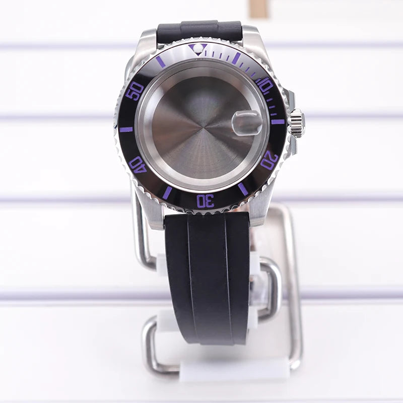 40mm Watch Case For 4R NH35 NH36 NH34/38 NH70 8215 Eta2824 PT5000 Sapphire Glass