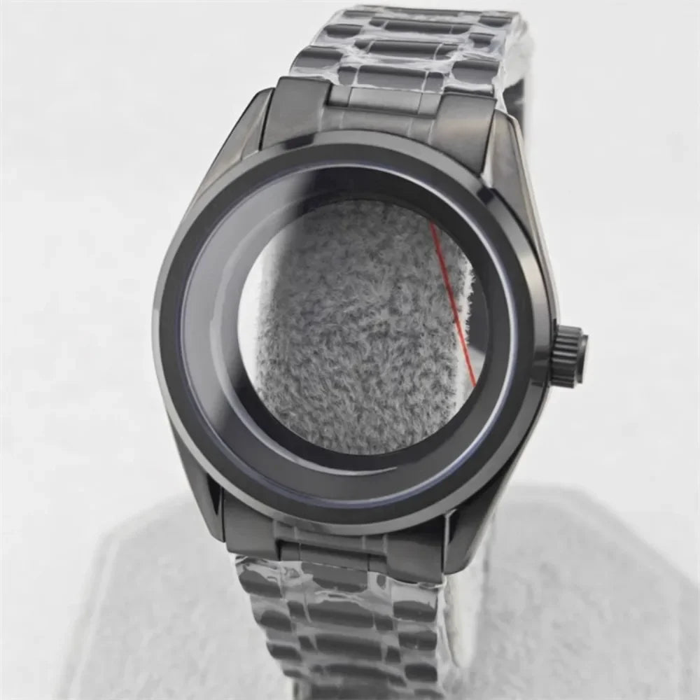 39.5mm SUB Stainless Watch Case Set with Sapphire Glass for NH35/NH36/4R35A