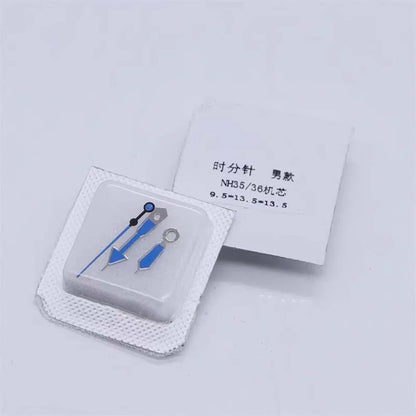Watch Hands Set No Luminous Hour Minute Second Pointers for NH35A NH36 Movements