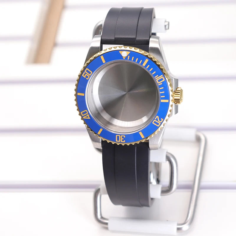 40mm Watch Case Set For GMT SUB Yacht NH34 NH35 NH36 NH39 8215 Eta2824 PT5000