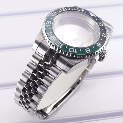 40mm Diving Watch Case GMT Bezel Sapphire For Nh35 Nh36/34/38 Eta2824 Miyota8215