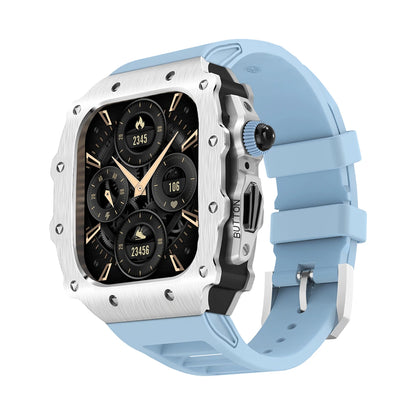 Luxury Kit for Apple Watch 10 46MM Stainless Steel Case IWatch Series 9 8 7 6 5