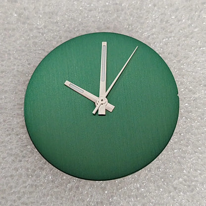 Solid Color No Date Vertical Striped Texture Watch dial with Hands for NH35/36