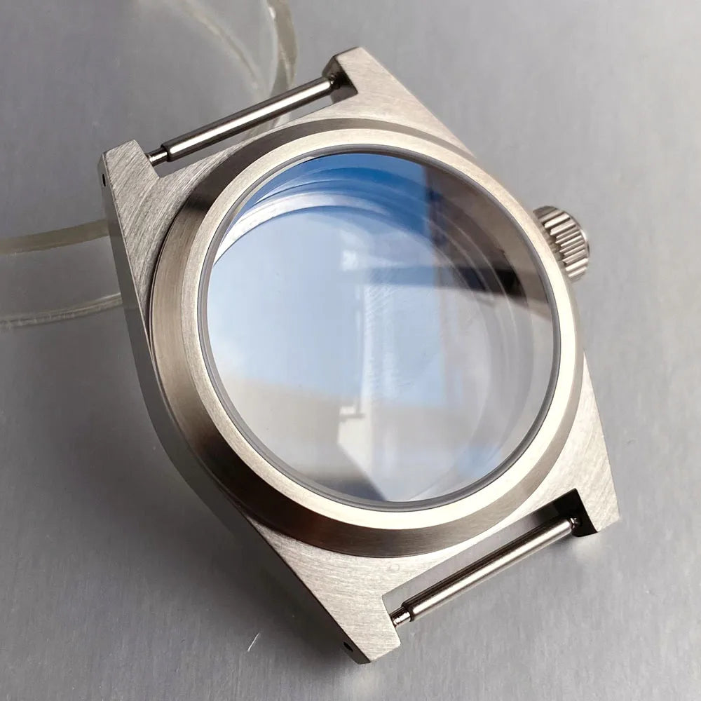 38mm Steel Brushed Diving Watch Case Fit NH34AA NH35AA NH36AA ETA 2824 PT5000