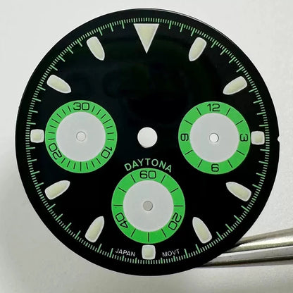 29.5mm VK63 Dial S Logo Dial Suitable For NH35/NH36 Movement Vertical Lines