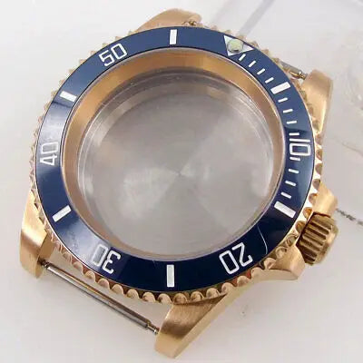 40mm CUSN8 solid Bronze sapphire glass Watch Case fit Japan NH35 NH36 ETA 2824