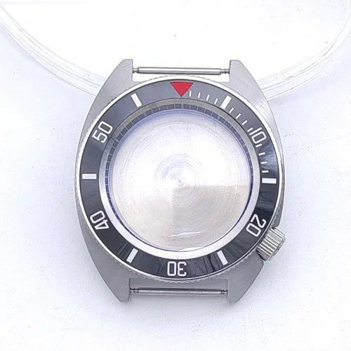 40mm Watch Case with Ceramic Bezel Shadow Ring Sapphire Crystal for NH35/NH36/4R