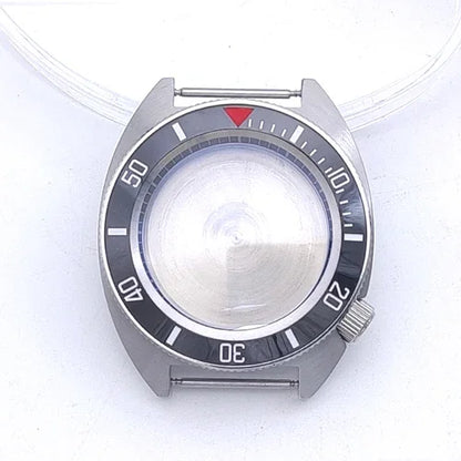 40mm Watch Case with Ceramic Bezel Shadow Ring Sapphire Crystal for NH35/NH36/4R
