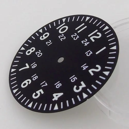 33.6mm Luminous Watch Dial Fit For NH35 NH35A Arabic Numerals (Dial+hand)