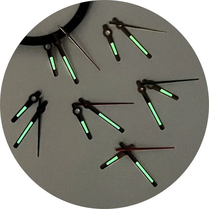 Green Luminous Logbook Watch Hands Green Orange Red Second Hand for NH35/NH36