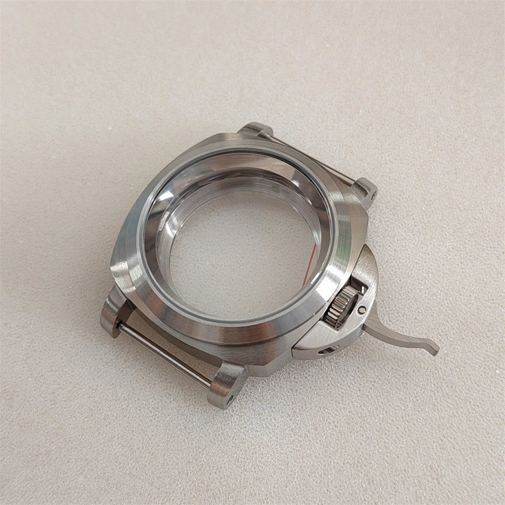 40MM Silver Stainless Steel with Handle Watch Case for NH35 NH36 4R36 7S26