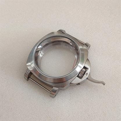 40MM Silver Stainless Steel with Handle Watch Case for NH35 NH36 4R36 7S26