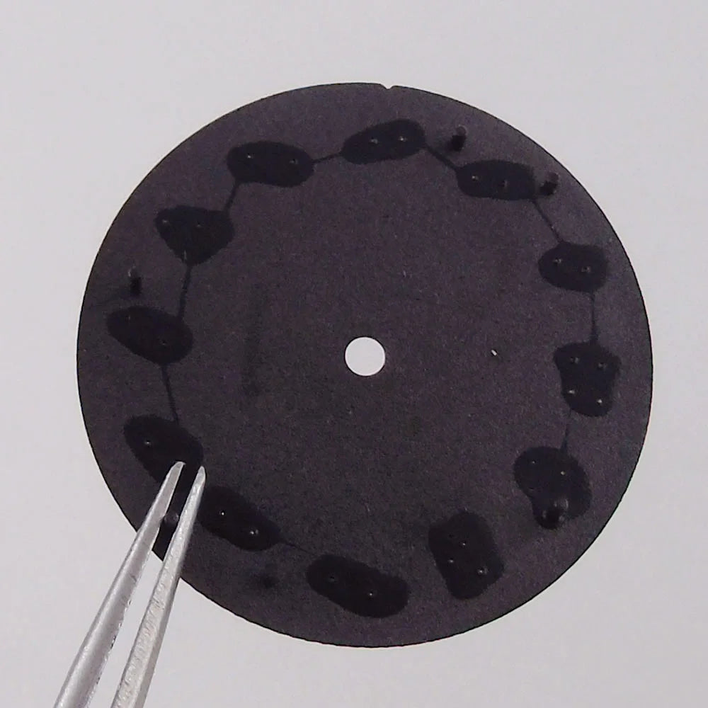 29mm ice blue Middle East numeral dial for 36-39mm fluted bezel watches, compatible with Miyota NH35/NH36 ETA PT.