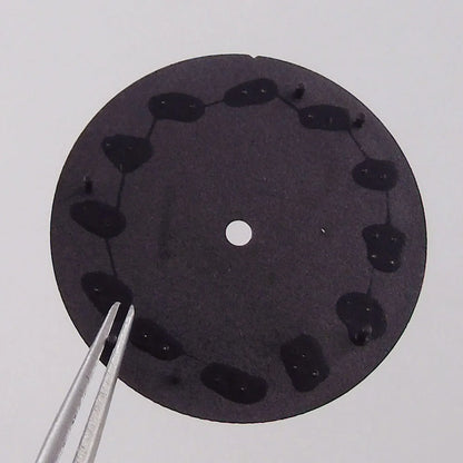 29mm ice blue Middle East numeral dial for 36-39mm fluted bezel watches, compatible with Miyota NH35/NH36 ETA PT.