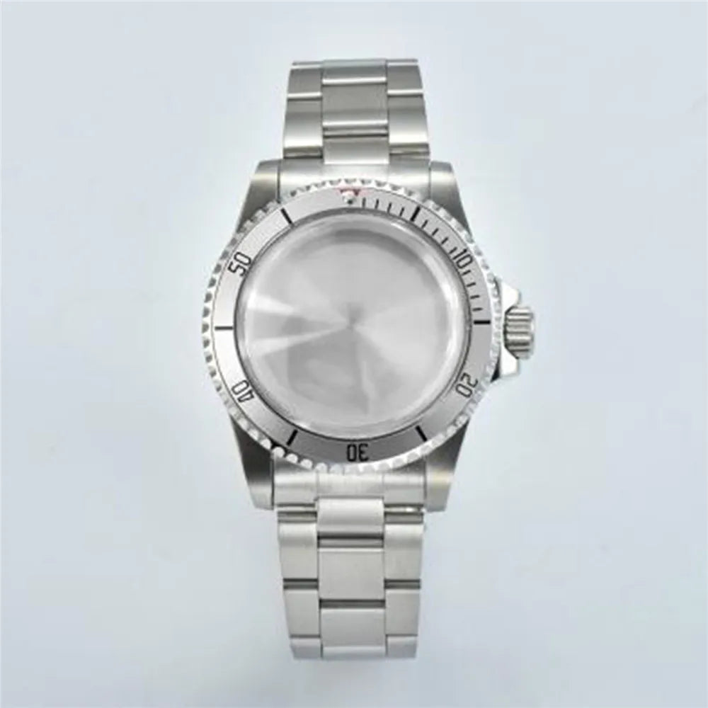 120 Click Vintage Steel Watch Case Strap 39.5mm Acrylic Glass for NH34 NH35 NH36