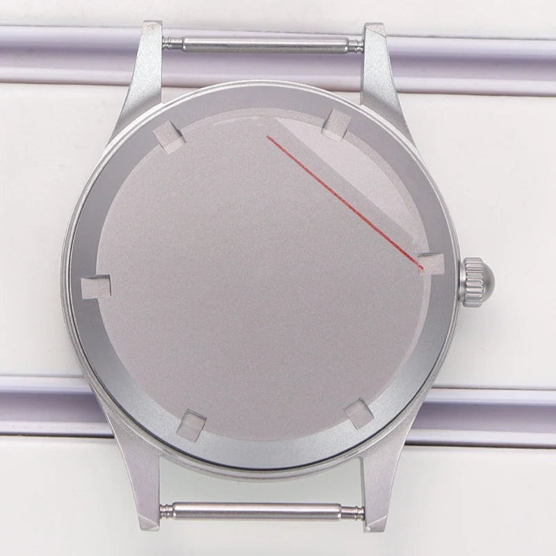 40mm Blasting Sand Cases Luminous Bezel Bubble Sapphire Fit NH35 NH36 NH38 4R36