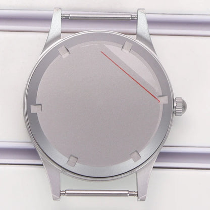 40mm Blasting Sand Cases Luminous Bezel Bubble Sapphire Fit NH35 NH36 NH38 4R36