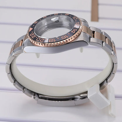 40mm Cases For NH35 NH34 NH36 NH38 NH70 Miyota8215 Eta2824 Unidirectional Bezel