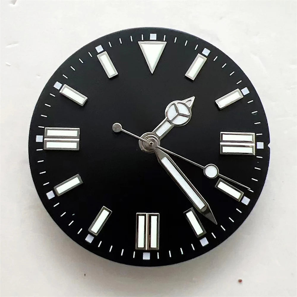 NH35 28.5mm Multicolor Dial + Watch Hands Green Luminous for 8215 2836 Movement