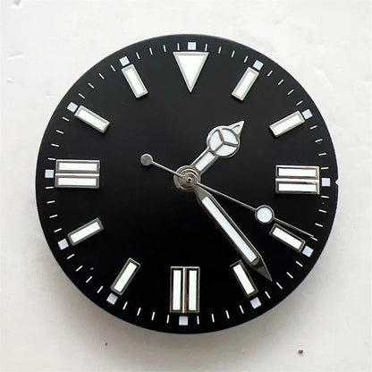 NH35 28.5mm Multicolor Dial + Watch Hands Green Luminous for 8215 2836 Movement