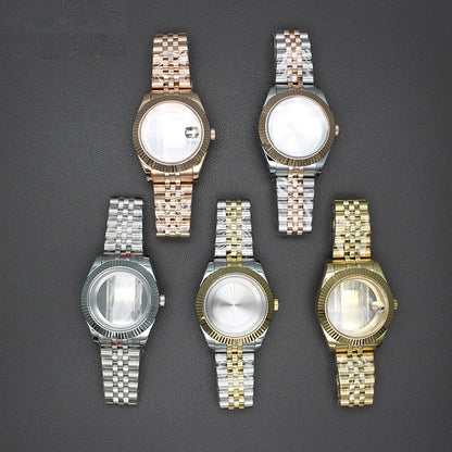 36/40mm Watch Case Sapphire Glass For nh35 nh36 Miyota 8215 28.5mm Dial Datejust