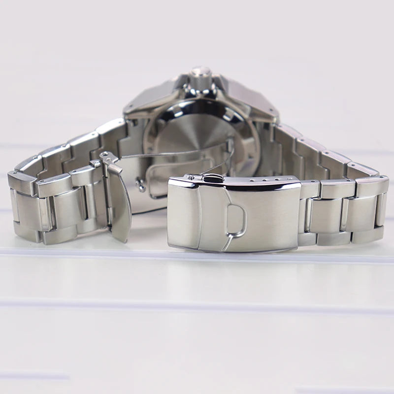 43.8mm Watch Case Sapphire Glass For NH35/36/38/34/70 Modified Samurai Diving